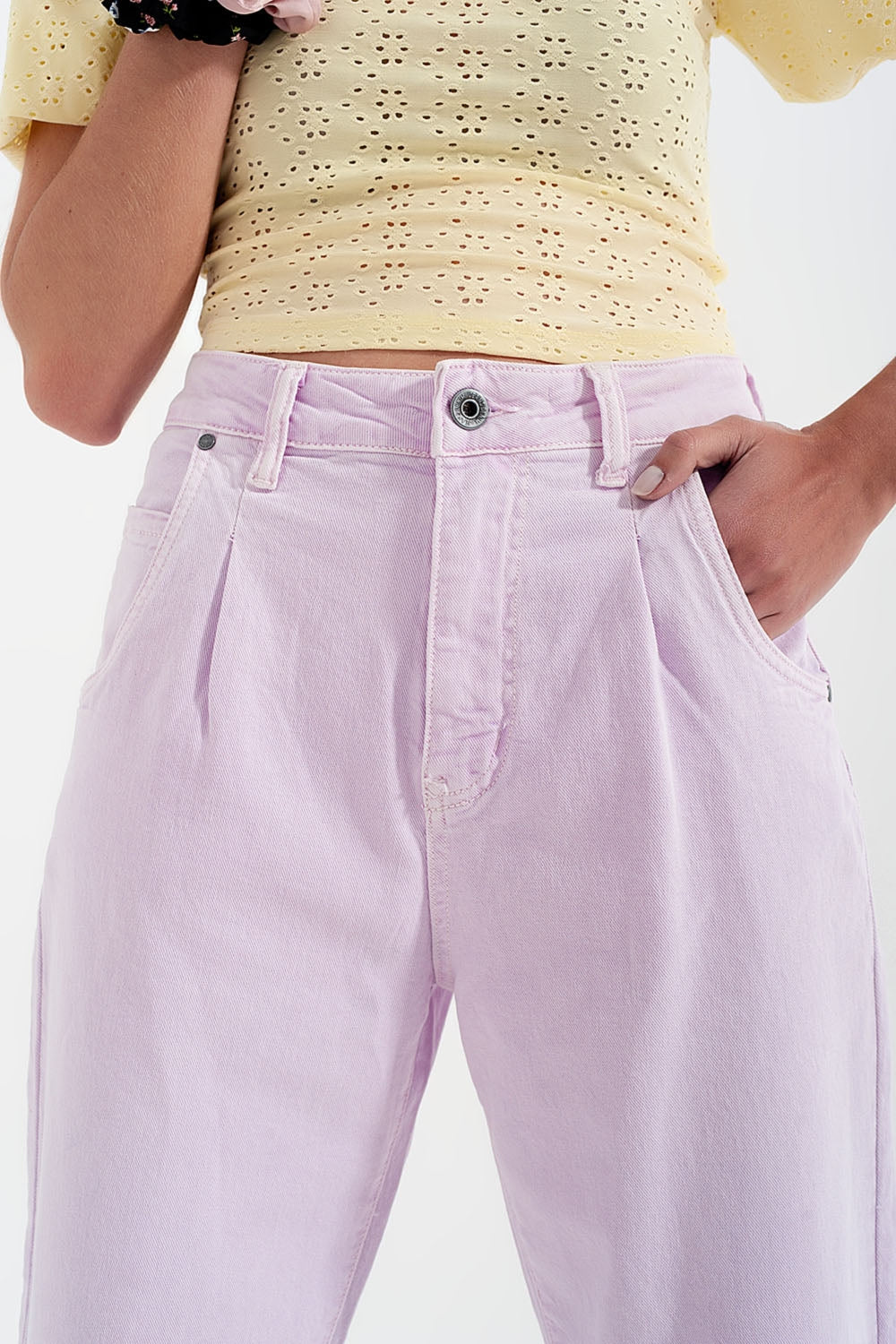 Lilac Mom Jeans