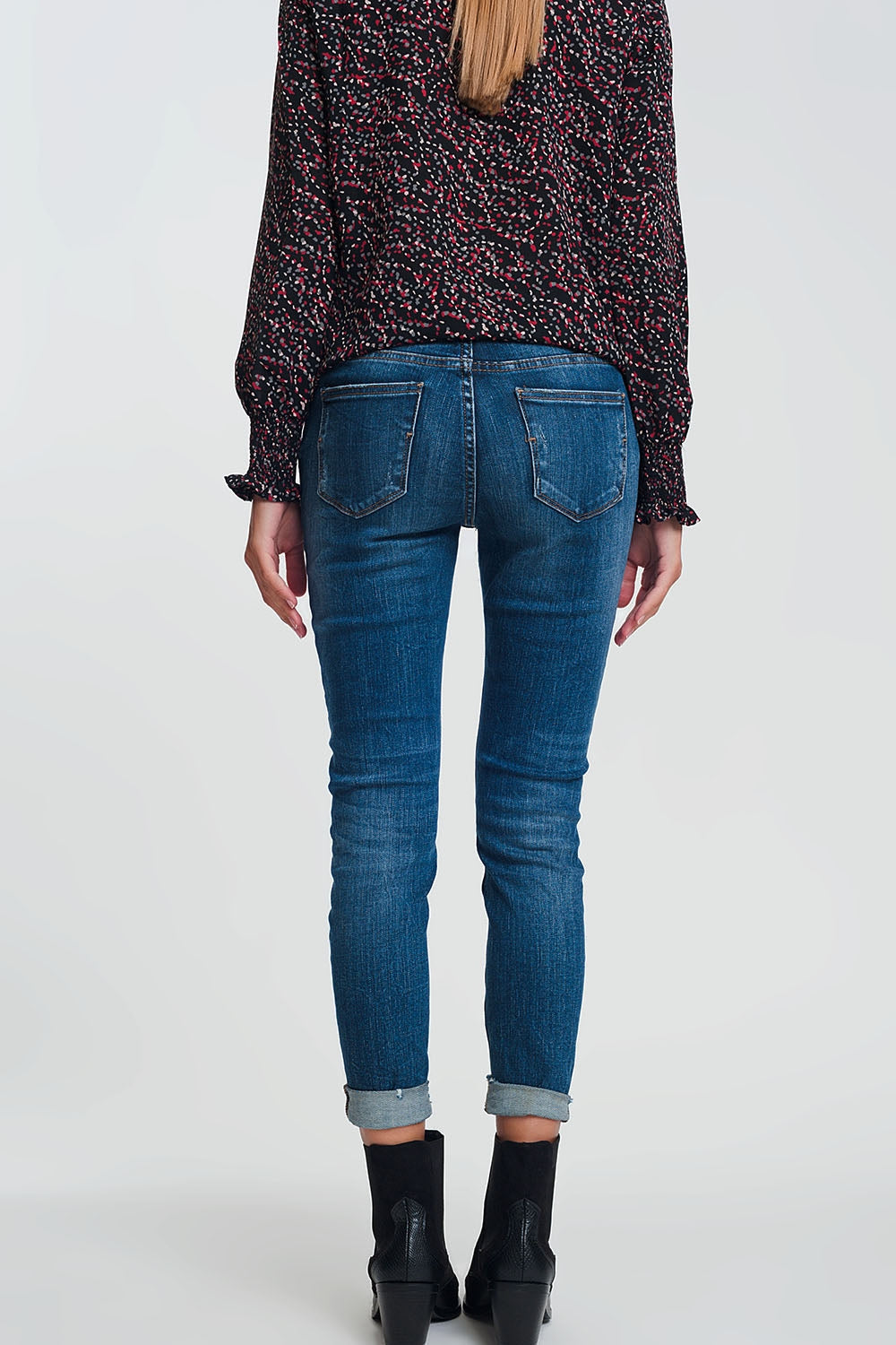 Jean skinny taille haute